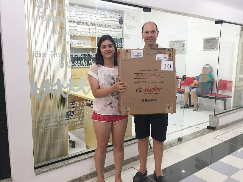 MARCIELE LISCANO PEREIRA, da empresa Pousada dos Ingleses, do bairro zimbros da cidade Bombinhas, que foi sorteada no dia 22/dezembro/2017.