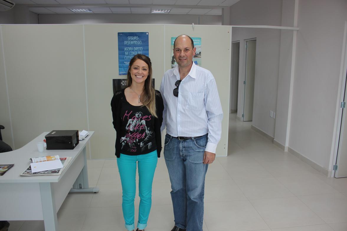 Nosso Presidente Eliseu Luis Casanova, em visita a Agência Regional do Ministério do Trabalho e Emprego, em Balneário Camboriu